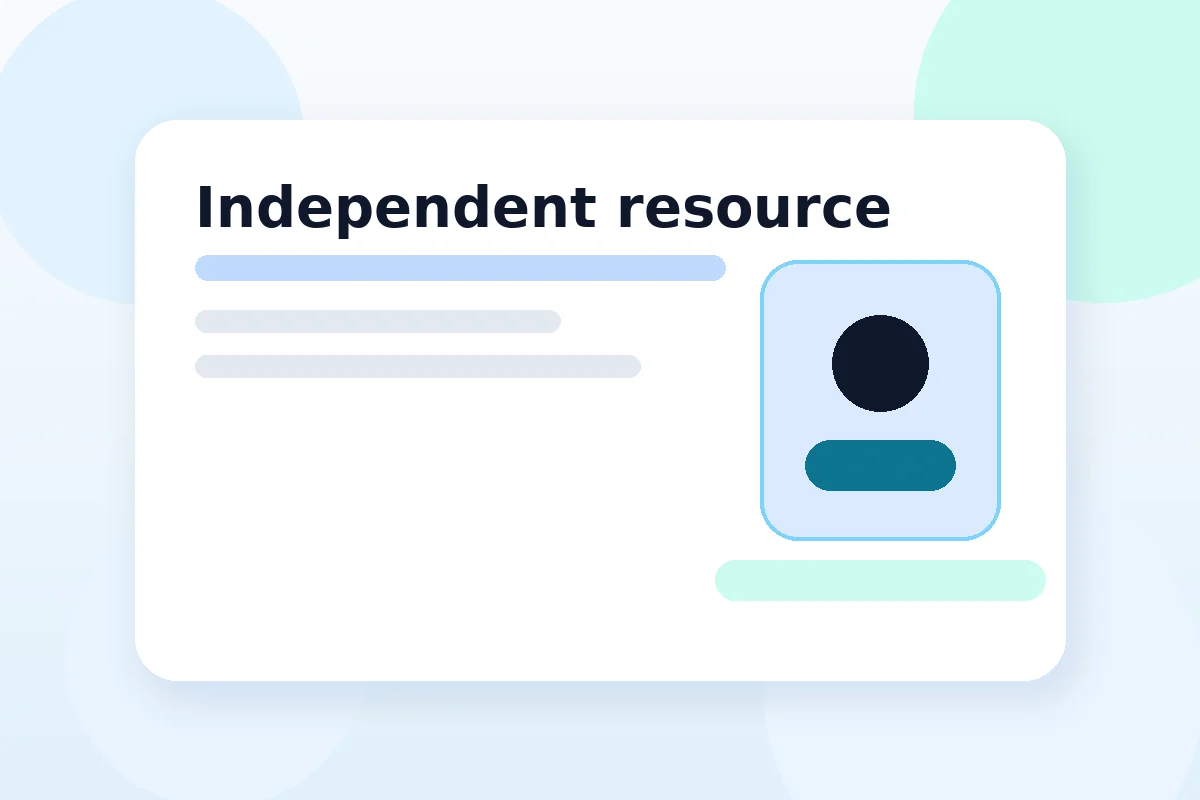 Illustration representing an independent educational tablet resource